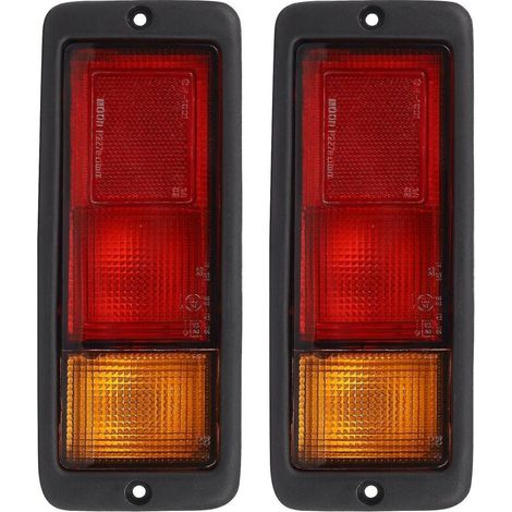 Crea – Feux arrière gauche et droit pour Mitsubishi Pajero 1992-1999 – Plastique rouge et noir – Installation facile – Ajustement parfait - Mb124963