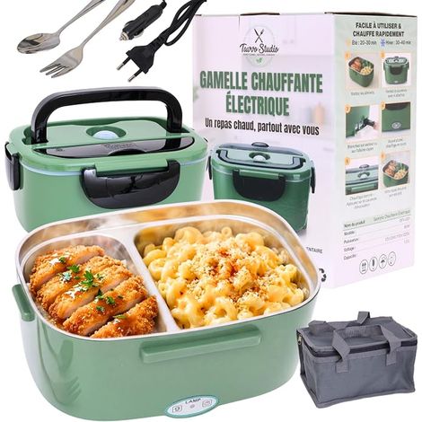 Heated Bowl, 1.5 L Lunch Box, Lunch Bag, 3 in 240 V 220 V 24 V 12 V Meal Heating Box, 60 W Lunch Box, Heated Lunch Box (1/5)
