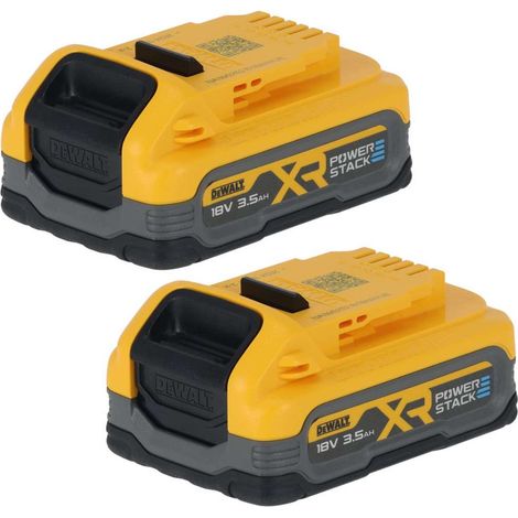 DeWALT - 18V Batería XR POWERSTACK 3,5 Ah, 2 uds DCBP318S2