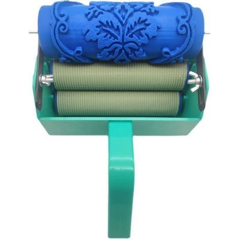 Rouleaux à peinture portables pour bricolage, machine à peindre professionnelle avec poignée en plastique pour la décoration intérieure. (1/3)