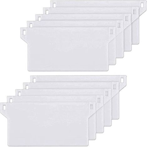 10pcs Plaque de Lestage Store Californien Poids Lest Stores Verticaux Plaque Lestage Store Lamelle Verticale 127mm Pièce Rechange Blanche (1/4)