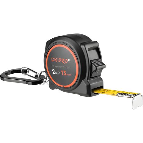 Mètre ruban Dnipro-M compact 2 m x 13 mm, classe MID II professionnelle (1/5)
