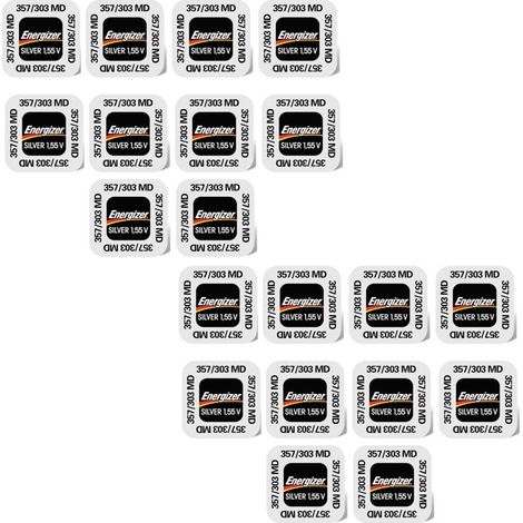 .20 piles Energizer 357/303.
