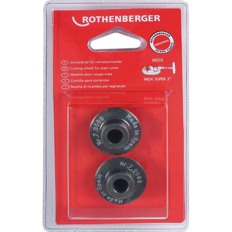 ROTHENBERGER Molette coupante pour SUPER 2", Inox, 2 pièces - 070089D (1/2)