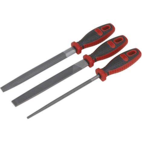 Ak572 Lot de limes de mécanicien 3PC 200 mm