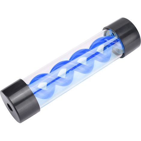 Réservoir d'eau 200 mm avec filetage G1/4 pour refroidisseur d'ordinateur de bureau PC (accessoire bleu) (1/5)