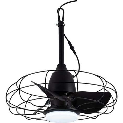 Ventilatore LED nero Freshfan IP65 20W 2000Lm CCT Dim (1/5)