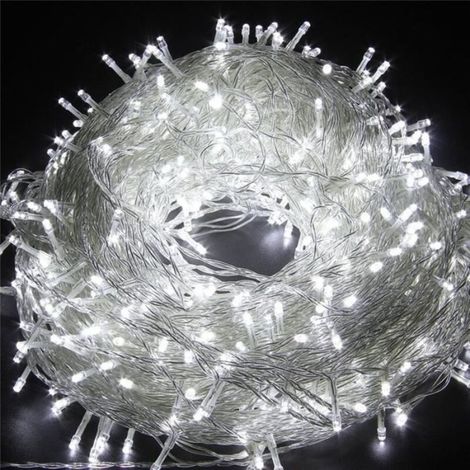 30M 300 LED Waterproof String Lights, AC 220V, 8 Modes, for Garden Decoration, Cool White (1/4)