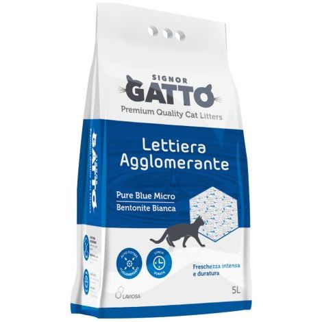 LETTIERA IGIENICA 'PURE BLUE MICRO' 5 lt