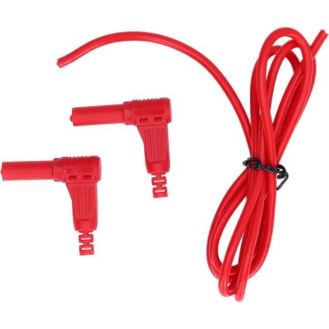 Multimeter-Messleitung mit Bananenstecker, Messing, PA-Elektroprüfleitungen für Spannungsprüfer, 4 mm, rot
