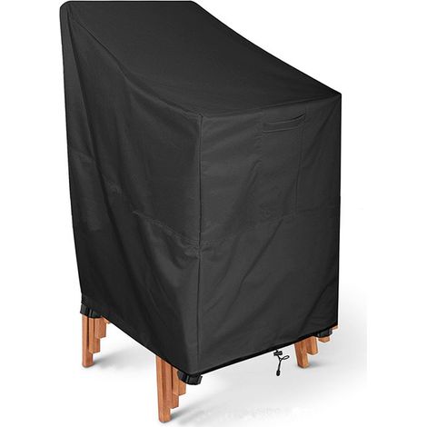 Copertura per sedia impilabile LaBlanc - 120667384 cm - Copertura per sedia da esterno in tessuto Oxford impermeabile per sedie da giardino e da balcone