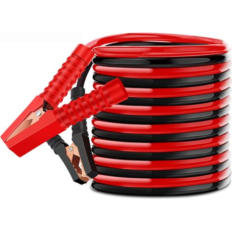 2000A Starthilfekabel 2x4m - EINNENFFER - Ideal für alle Fahrzeuge, Überspannungsschutz, isolierte Klemmen und flexible Kabel für einfaches und sicheres Starthilfegeben