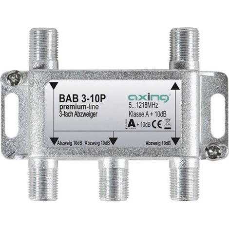 Axing BAB 3-10P Derivatore TV via cavo 3 vie 5 - 1218 MHz