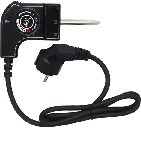 Home Câble pour Grill Plancha Câble Thermostat Universel 250V, Prise Européenne, Pour Plancha Fagor, Jata, Princess, Solac