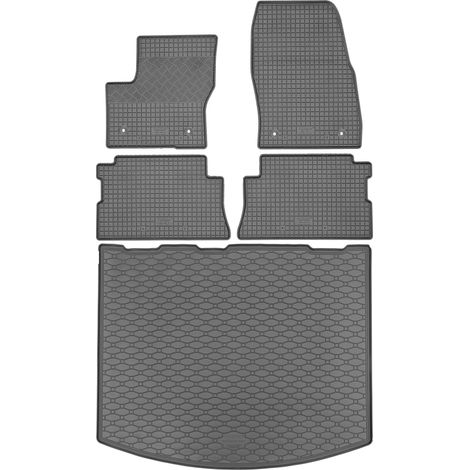 Set di tappetini in gomma per auto e tappetino per bagagliaio per Ford Kuga II SUV dal febbraio 2013 al marzo 2020. (1/5)