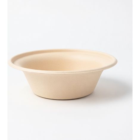 Bol en papier kraft jetable 340 ml, forme chapeau