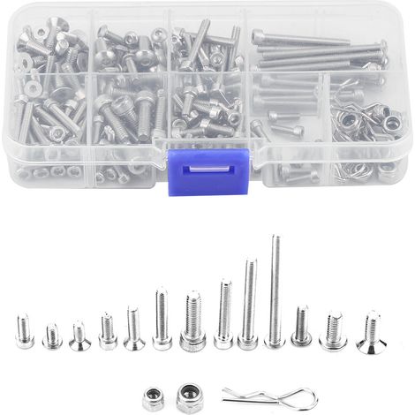 Kit vis métal inox RC pour Traxxas Slash 4x4 short truck pièces auto (1/5)