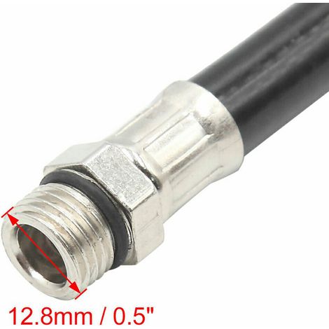 Gonfleur de pneus voiture portable avec manomètre, pompe à air automatique, tuyau flexible et raccord, compresseur 12V pour auto, moto et vélo (1/3)