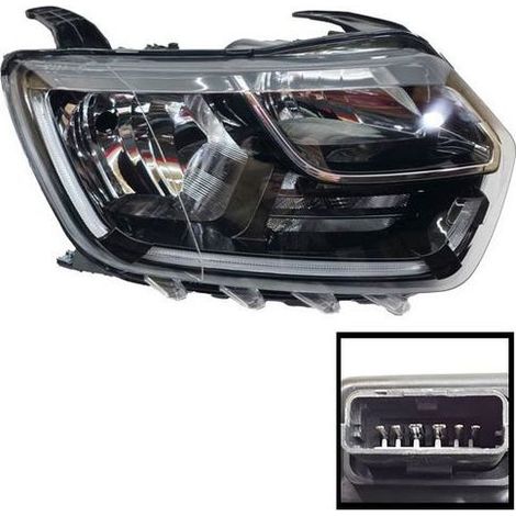 Phare droit Dacia Duster 2018-2021, réglage manuel  260101133R, LED (DRL + feu de position)