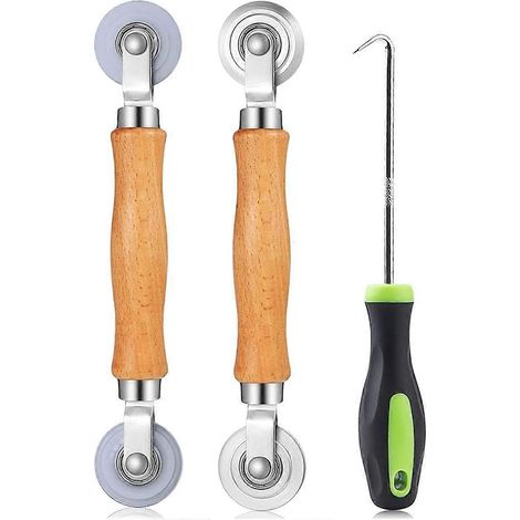 Kit d'outils pour moustiquaire, kit de réparation de porte moustiquaire avec changeur de pression -- (1/5)