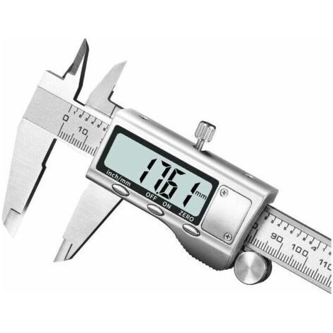 Digital caliper 150 mm – Accuracy ±0.02 mm – High resolution LCD screen – IP54 waterproof – Depth and diameter measurement – 1300EAPB