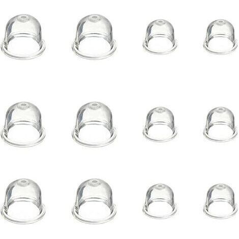 12 Pièces Carburateur Amorce Pompe Ampoule 19 mm et 22 mm Poire Pompe Amorcage Accessoires de Carburateur pour Debroussailleuse Tronçonneuse Souffleur Tondeuse (1/4)