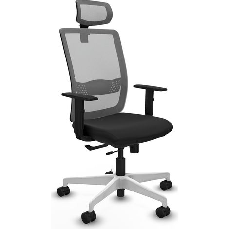 Chaise piqueras y crespo Haches noir accoudoirs réglables (1/2)