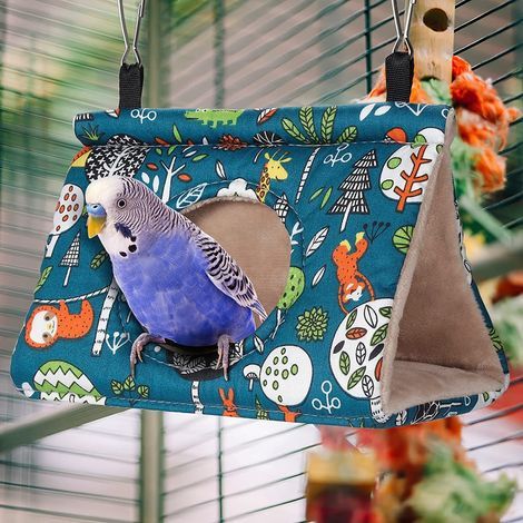 d'oiseau Tente à suspendre - pour cage de nid d'oiseau Jouet pour petits animaux de compagnie Hamac perroquet perruche Myna Pigeon perche perche perche perche inséparable M (1/3)