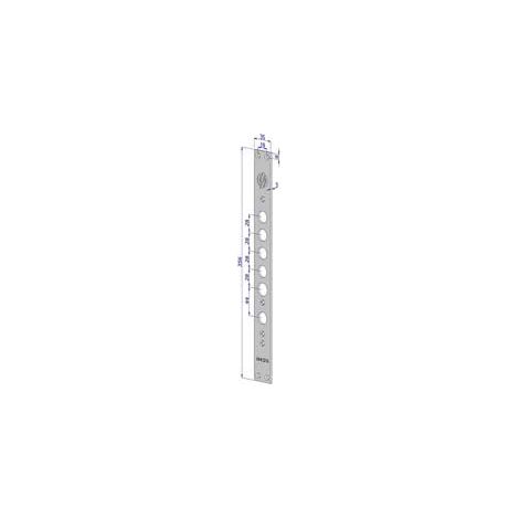 Serrures avant pour portes blindées en acier inoxydable Int.28 Fr2530 - (FR2530XAI28)