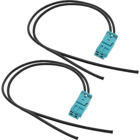 Lot de 2 câbles de réparation femelle 2 broches 61132360043 61136925634 Compatible BMW Connecteur jeu de câbles Accessoires auto (1/4)