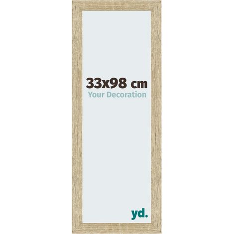 Cadre Puzzle 33x98 cm - Chêne Sonoma - MDF - Mura. (1/5)