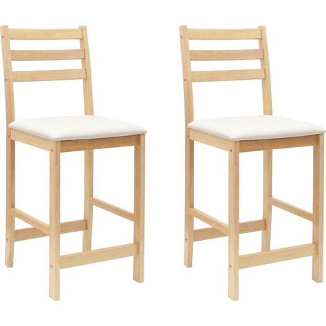 Dining Chairs 2 pcs Natural 40 x 47.5 x 99.5 cm vidaXL