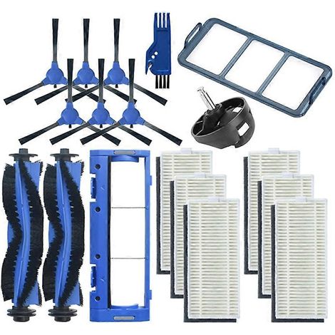 Compatible avec la brosse principale, les couvercles de brosses latérales et le filtre HEPA de l'aspirateur robot ultra-mince Eufy Robovac 11S / 25C / 30 / 30C / 35C / 12 / 15T / 15C. (1/5)