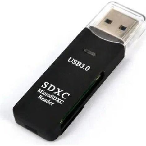 Lecteur De Carte - USB 3.0 Micro SD TF - Pour Transfert De Données Haute Vitesse - Compact Externe - 1 Pièce