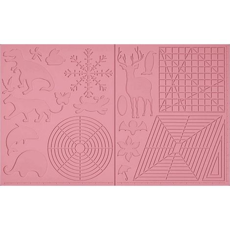 3D-Druckstift Dreifarbige 3D-Silikon-Modellbasis mit Mustern, hitzebeständig, für Erwachsene und Anfänger (1/5)