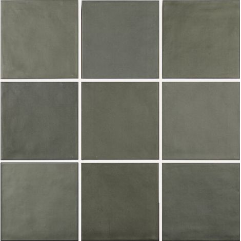 Carrelage effet argile DUST UNI 15x15cm Vert - boîte de 0.50 m2 UNI 15x15 cm 5f6156 -  - boîte de 0.50 m2