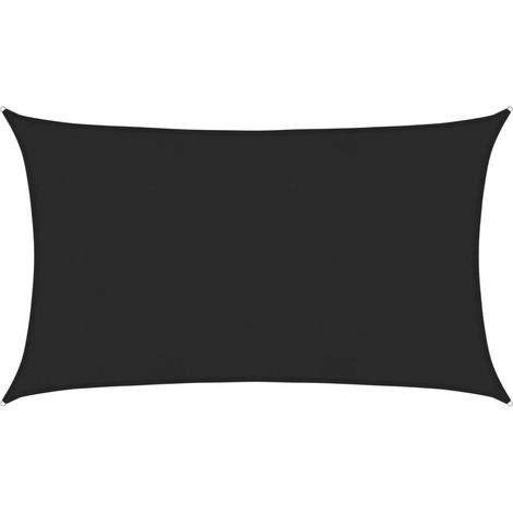 vidaXL Vela Parasole 160 g/m² Nera 5x8 m in HDPE