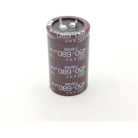 Condensador Electrolitico 680uF 450Vdc Medidas 35x50mm 2pin