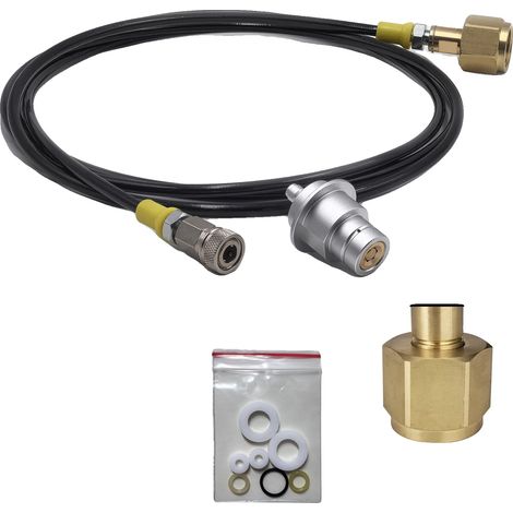 Sprudelwasserbereiter Adapter, Schnellanschluss, externe CO2-Tankkompatibilität, 2.5M W21.8 (1/2)