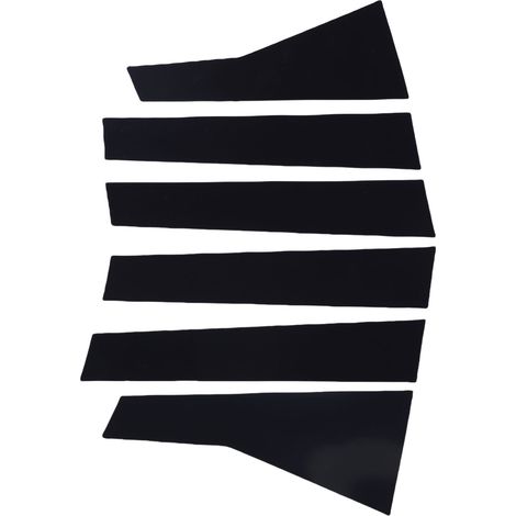 pezzi di montanti per finestrini delle portiere delle auto, rivestimento decorativo di ricambio per pannello esterno in PC per CR-V 2017-2022 nero (1/5)