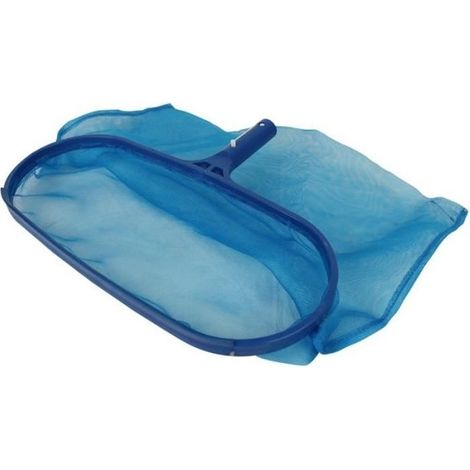 Tête d'épuisette de fond bleu pour piscine adaptable sur manche standard ou télescopique - Linxor