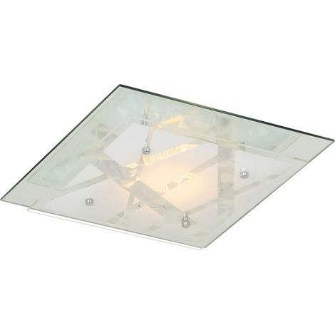 Plafoniera LED Italux Mertu bianca quadrata 12W 33,5cm (1/2)