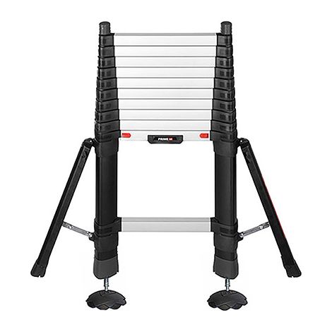 Matisère – Échelle télescopique 3.50m avec stabilisateurs et 2 pieds intégrés – Hauteur de travail max. 4.30m – TEL72235STABPPS