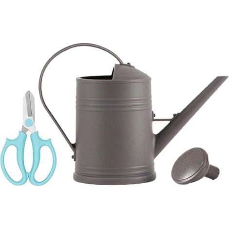 2-Liter-Gießkanne mit abnehmbarer Düse – robustes Gartengerät zum Bewässern von Pflanzen und Blumen.-gray (1/5)