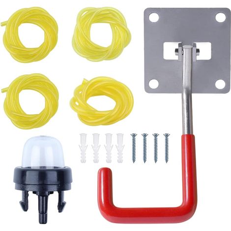 4 types de conduites de carburant  Kit de service pour ampoule d'amorçage pour STIHL FS120 FS200 FS250 FS400 FS450 FS480 SP400 SP450 SP451 Débroussailleuse Carb Walbro, Crochets de garage Crochets uti (1/5)