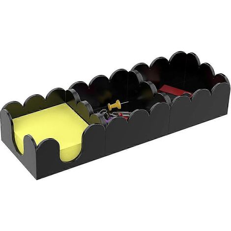 3-in-1 Acryl-Haftnotizspender, moderner Schreibtisch-Organizer für 3x3-Notizblöcke und Post-it-Zettel mit rutschfester Unterseite B (1/5)