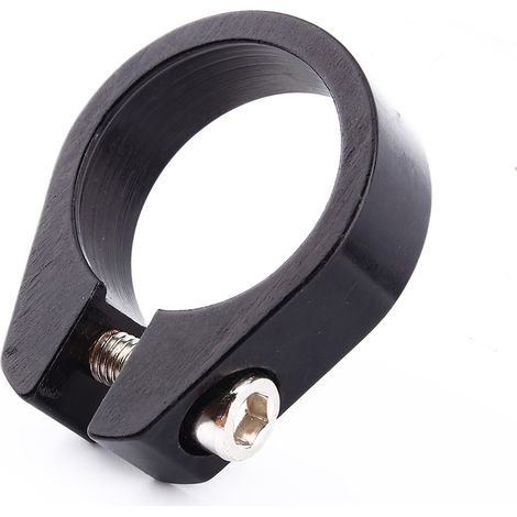 Collier de serrage pour tige de selle de vélo de montagne noir 31,8 mm en acier inoxydable (1/5)