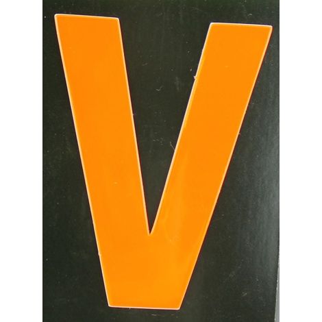 Conacord Reflektierender Klebebuchstabe V orange V Klebebuchstaben & Zahlen (1/2)