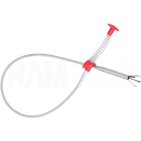 1 Pince de ramassage flexible, outil télescopique 56 cm, récupérateur magnétique pour déchets, clés et débouchage évier (1/5)