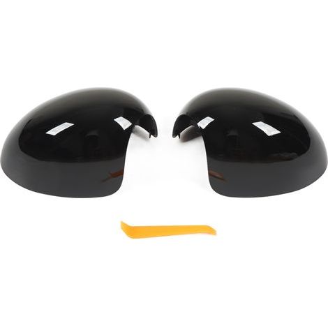 KIMISS 1 Paar Seitenspiegelabdeckung 51162754913 Autotür-Seitenspiegelabdeckung links rechts für Mini R55 R56 (ABS). (1/5)
